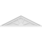 Ekena Millwork Peaked Cap 4 Spoke Architectural Grade PVC Pediment, 32"W x 9"H x 2"P (Pitch 6/12) PEDPS032X090PKC04 - alternate 2